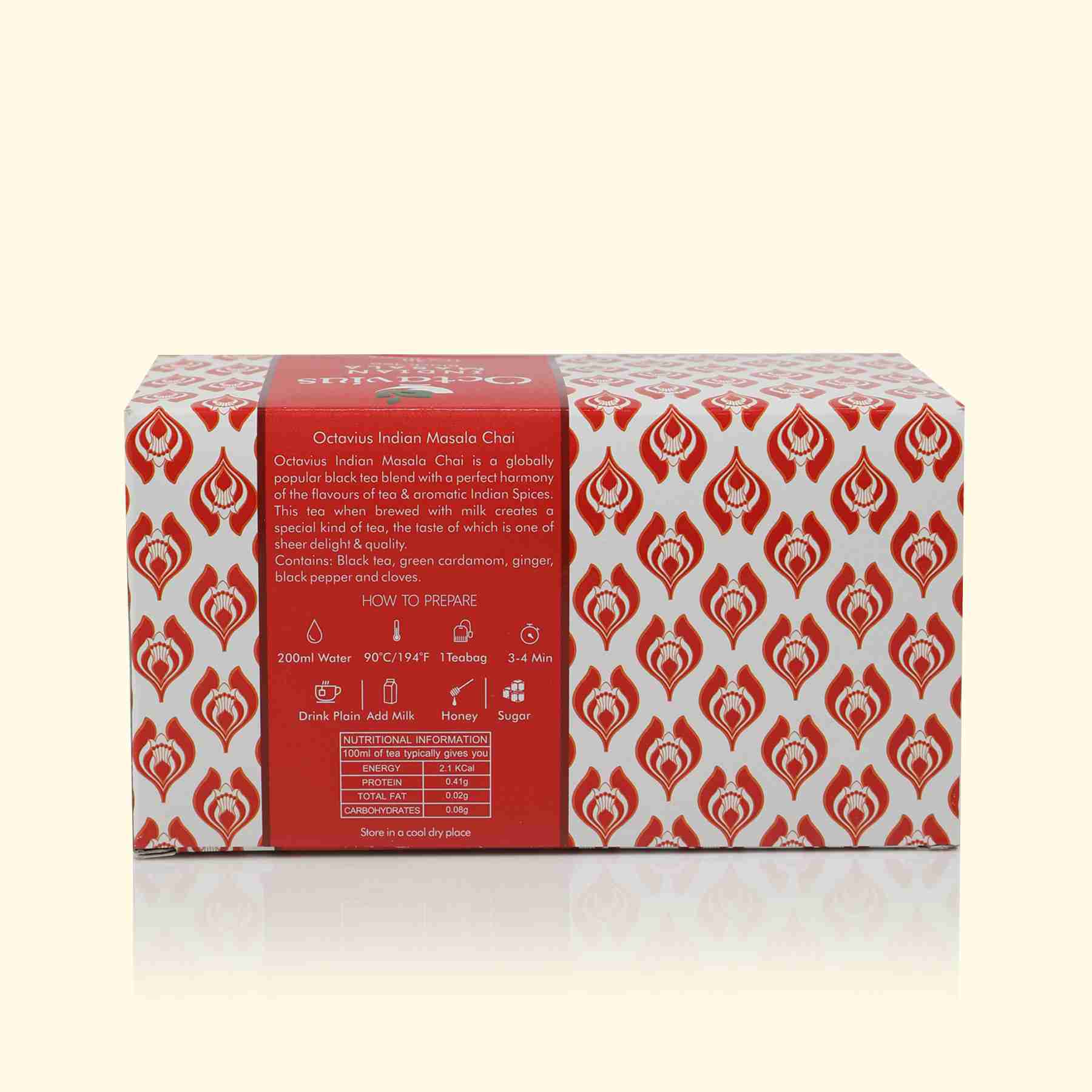 Indian Masala Black tea - 30 Enveloped Teabags 150g