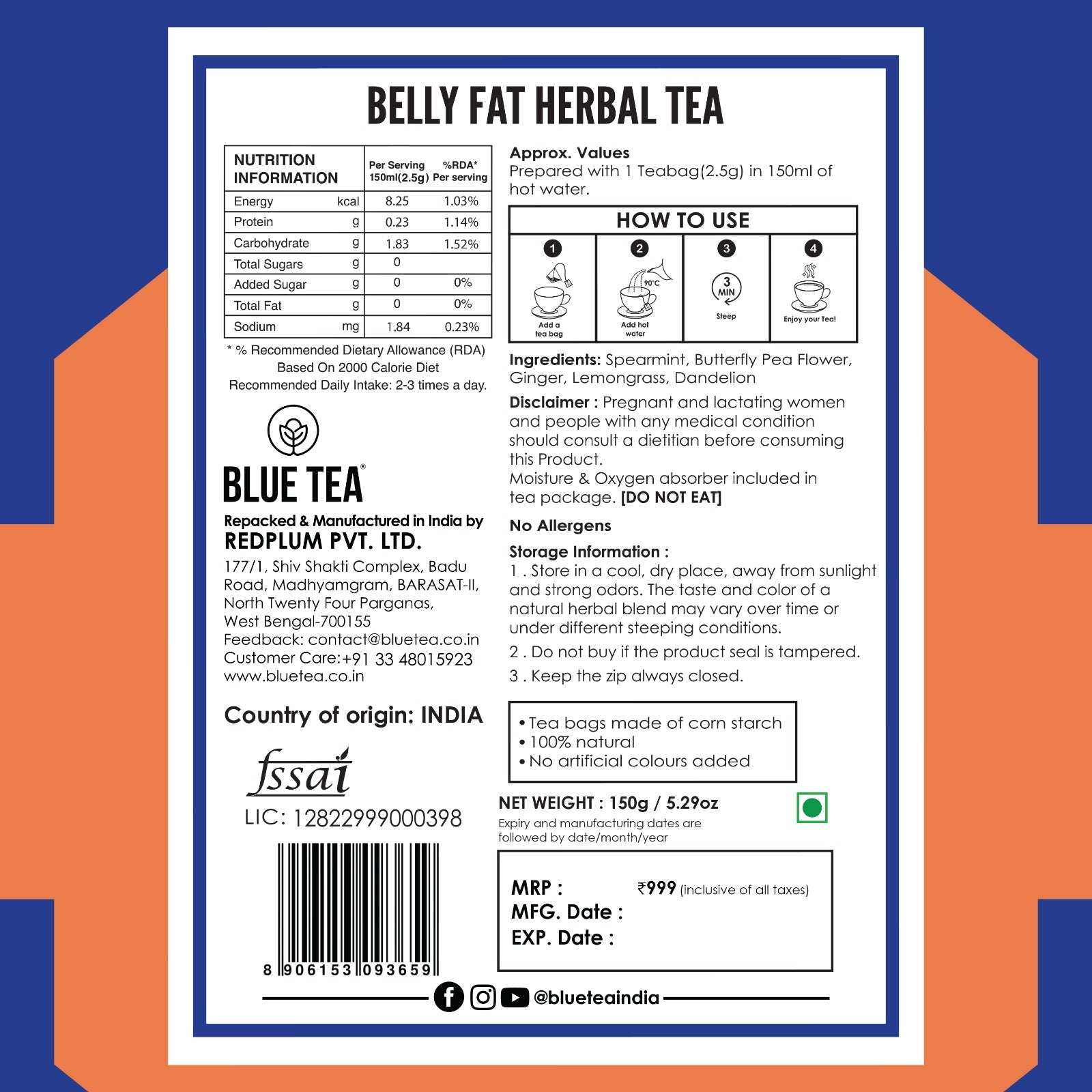 Belly Fat Herbal Tea