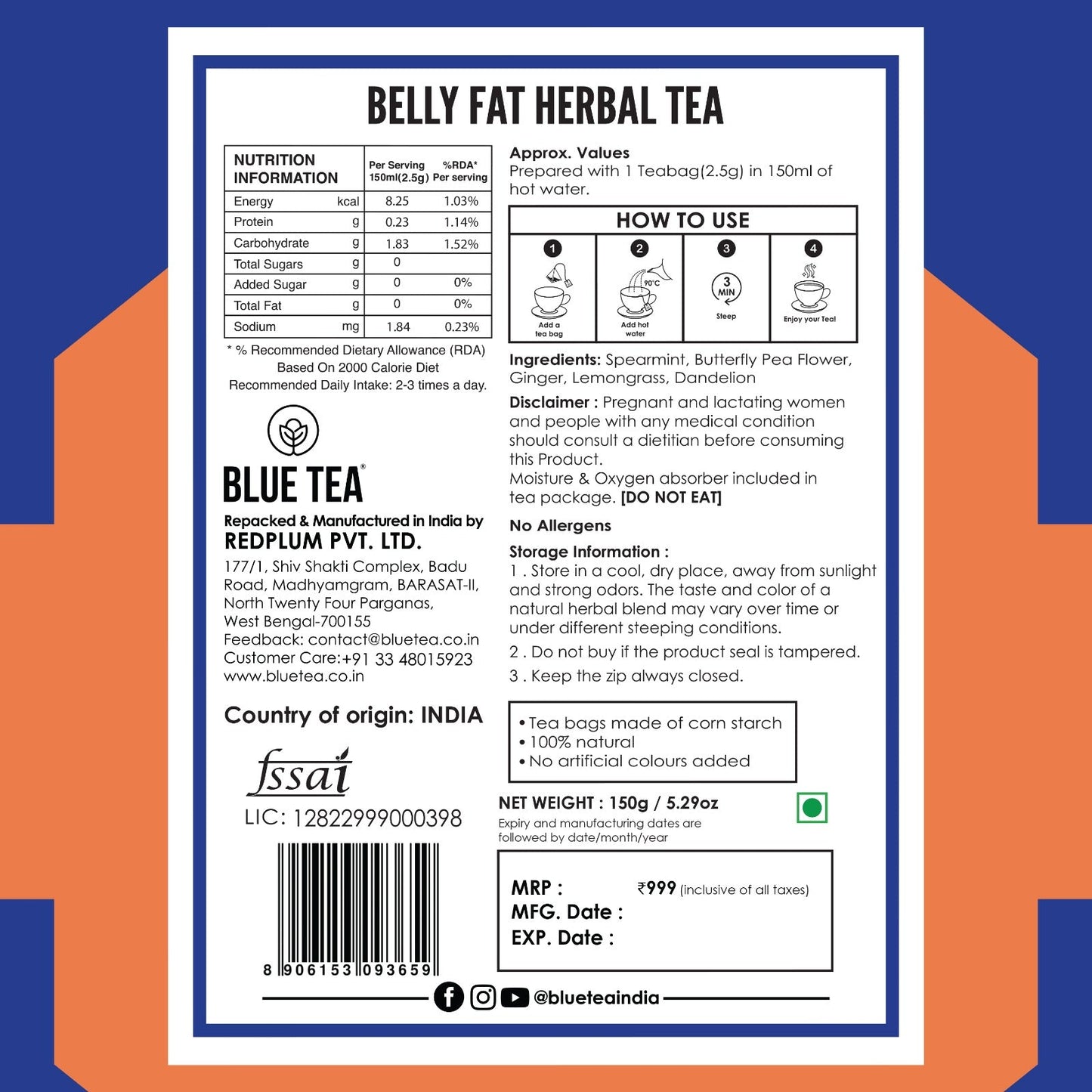 Belly Fat Herbal Tea