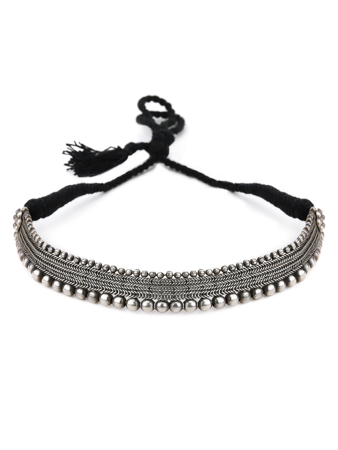 Rubans Oxidised Silver Plated  Choker Silver