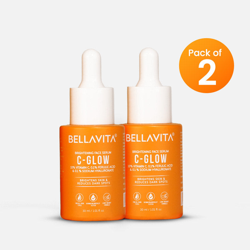 C-Glow 10% Vitamin C Serum - 30ml (Pack of 2) 30ml