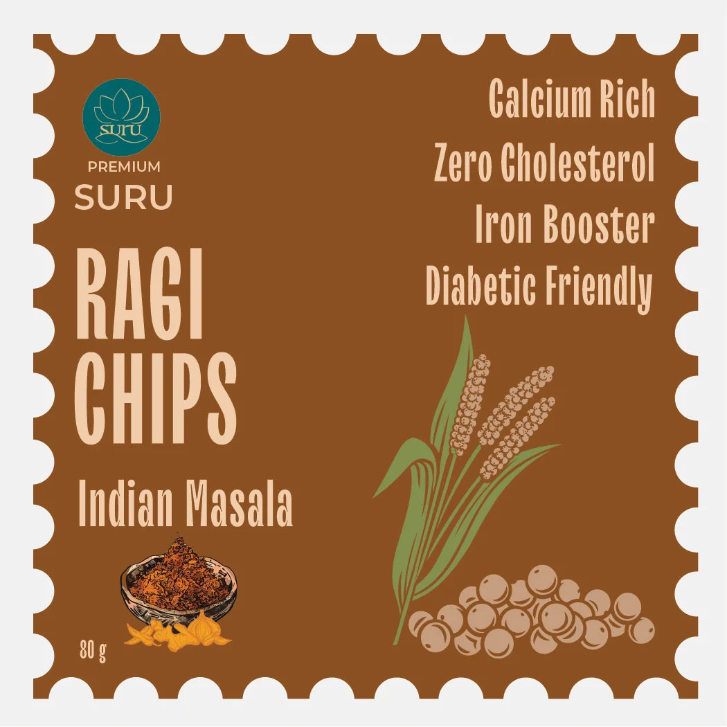 Premium Ragi Chips Indian Masala 80g