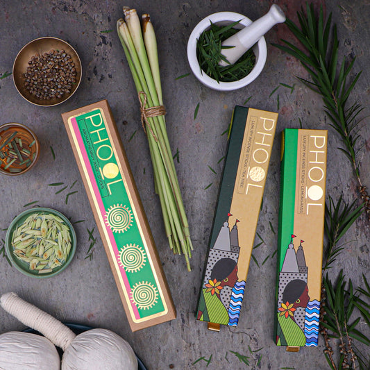 Aromatherapy Pack - Natural Incense Sticks (Tea Tree & Lemongrass)