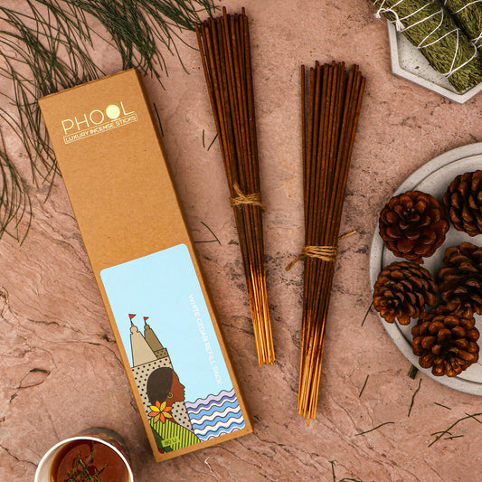 【Phool】 Natural Incense Sticks Refill pack - White Cedar｜ナチュラルインセンススティック リフィルパック ホワイトシダー