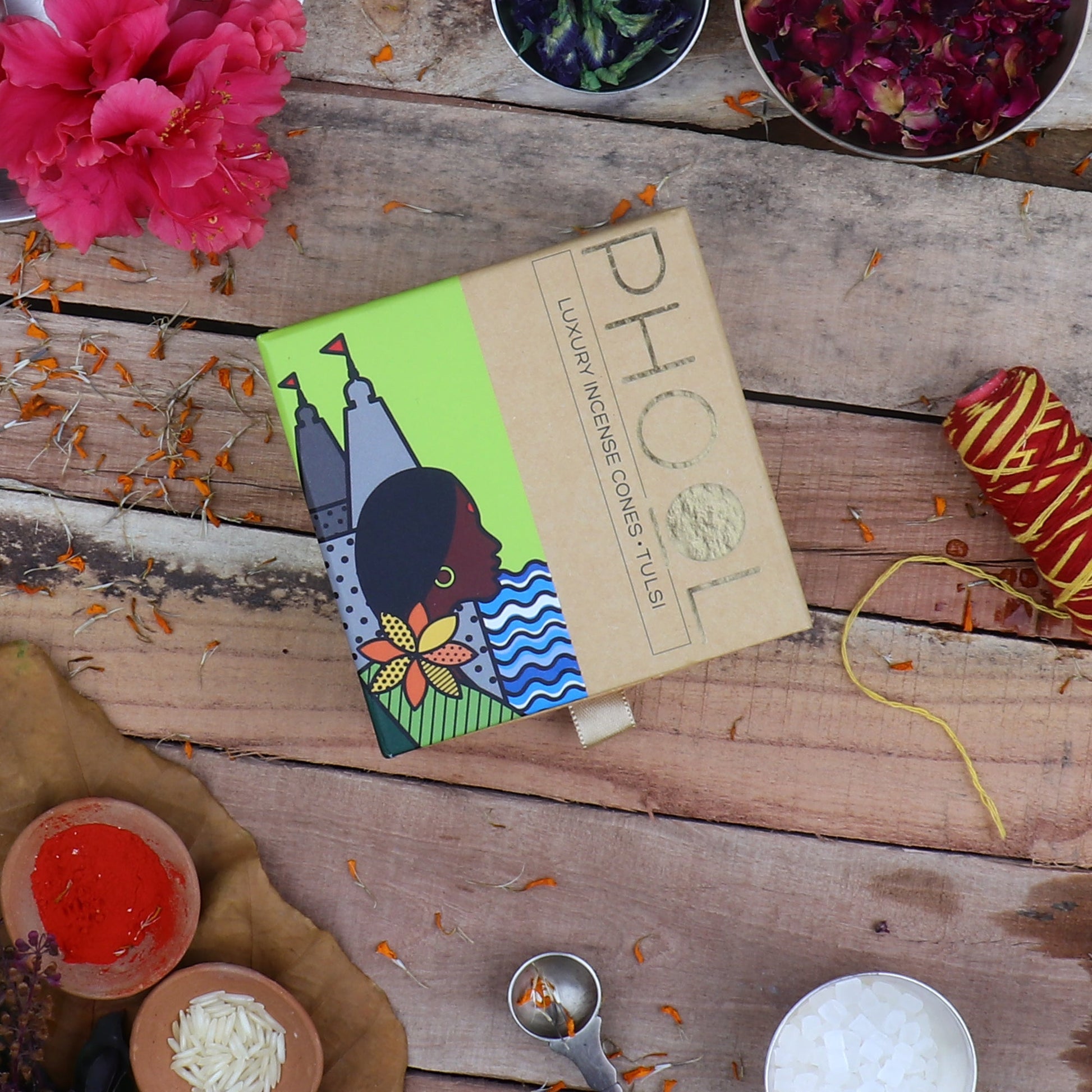 Natural Incense Cones - Tulsi