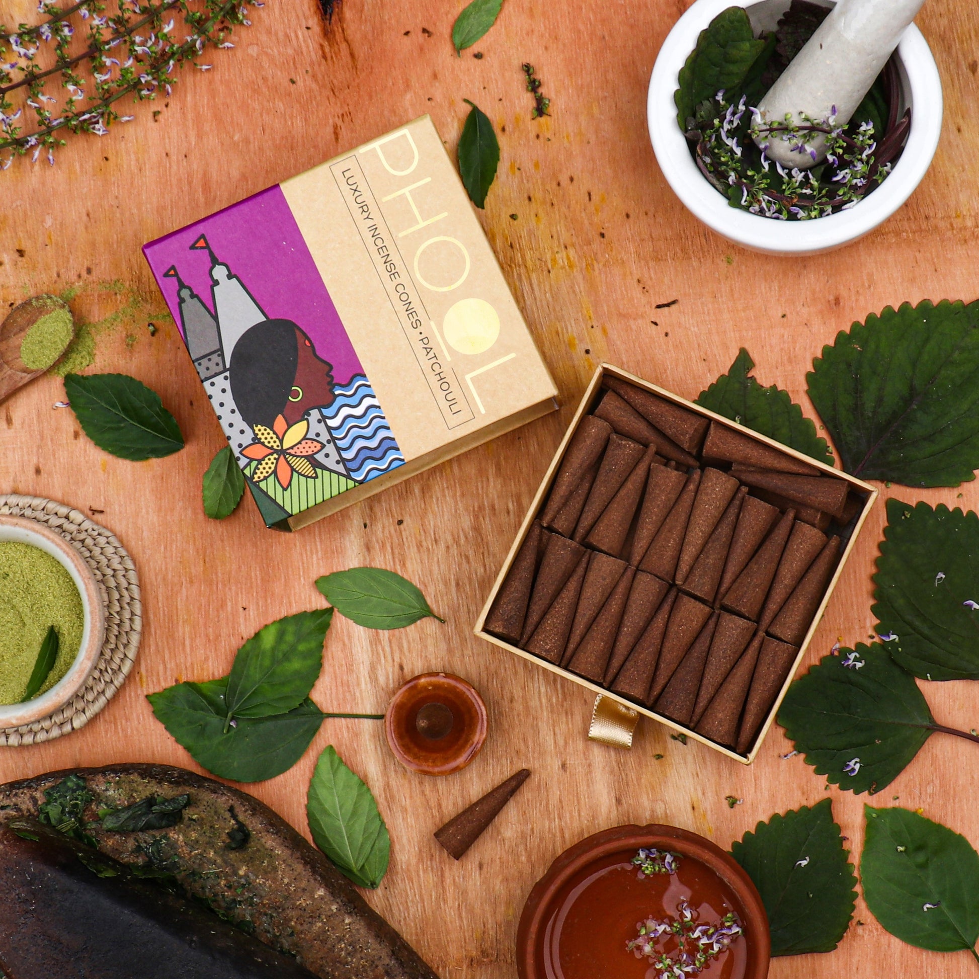 Natural Incense Cones - Patchouli