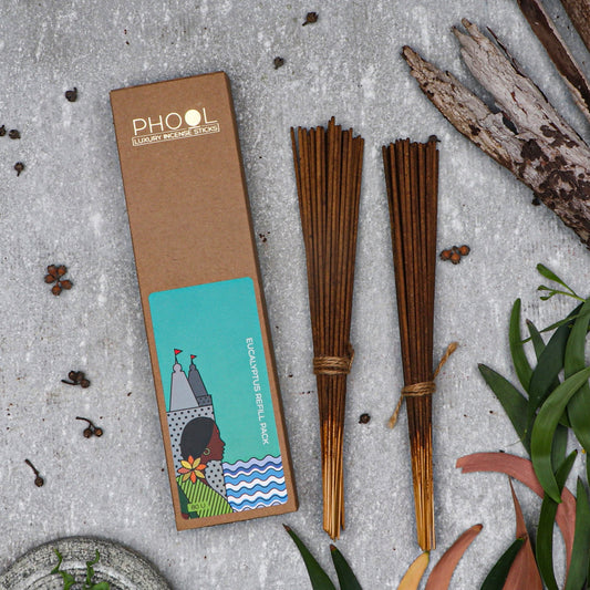 【Phool】 Natural Incense Sticks Refill pack - Eucalyptus｜ナチュラルインセンススティック リフィルパック ユーカリ