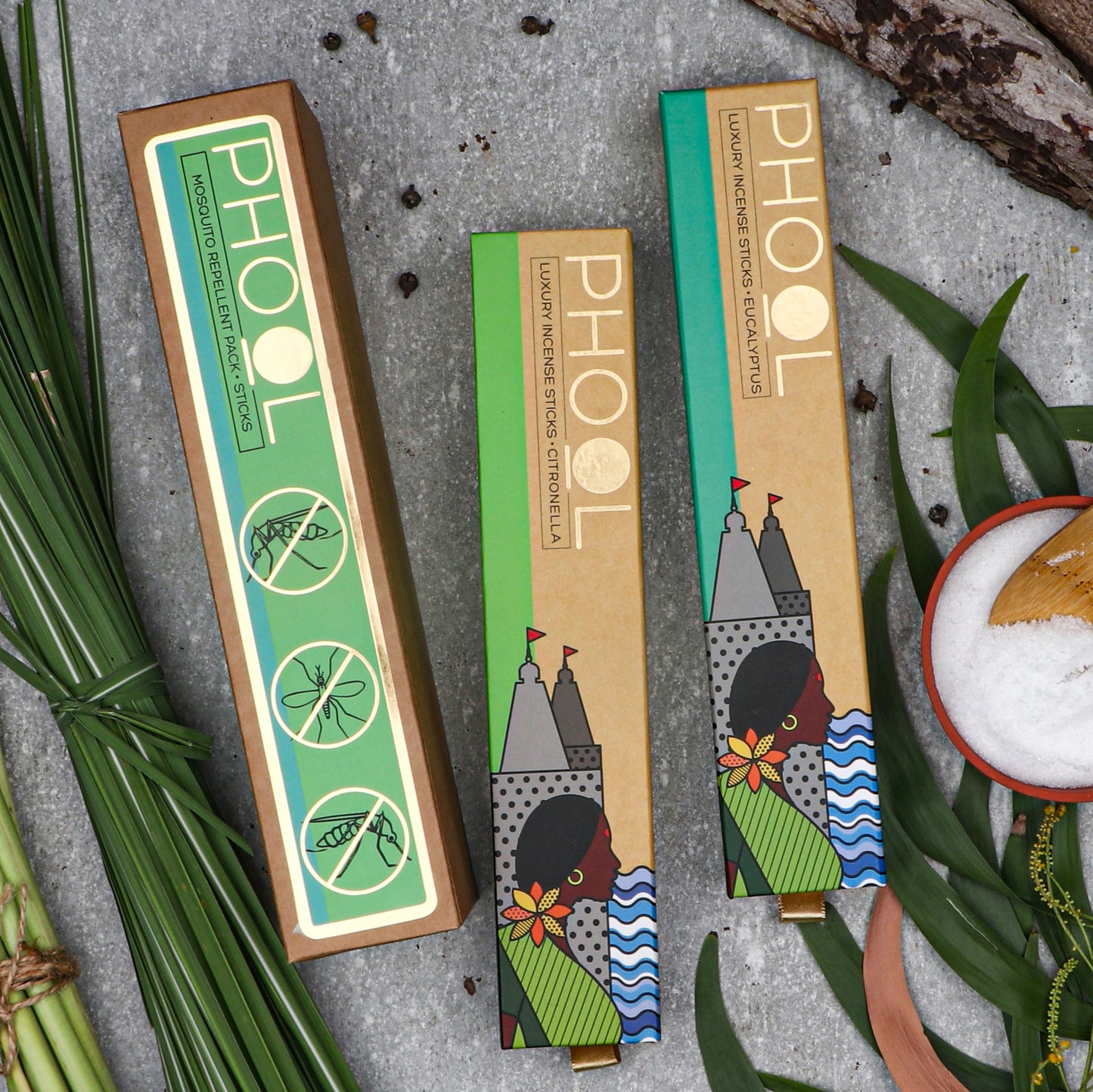 Mosquito Repellent Pack - Natural Incense Sticks (Citronella & Eucalyptus)