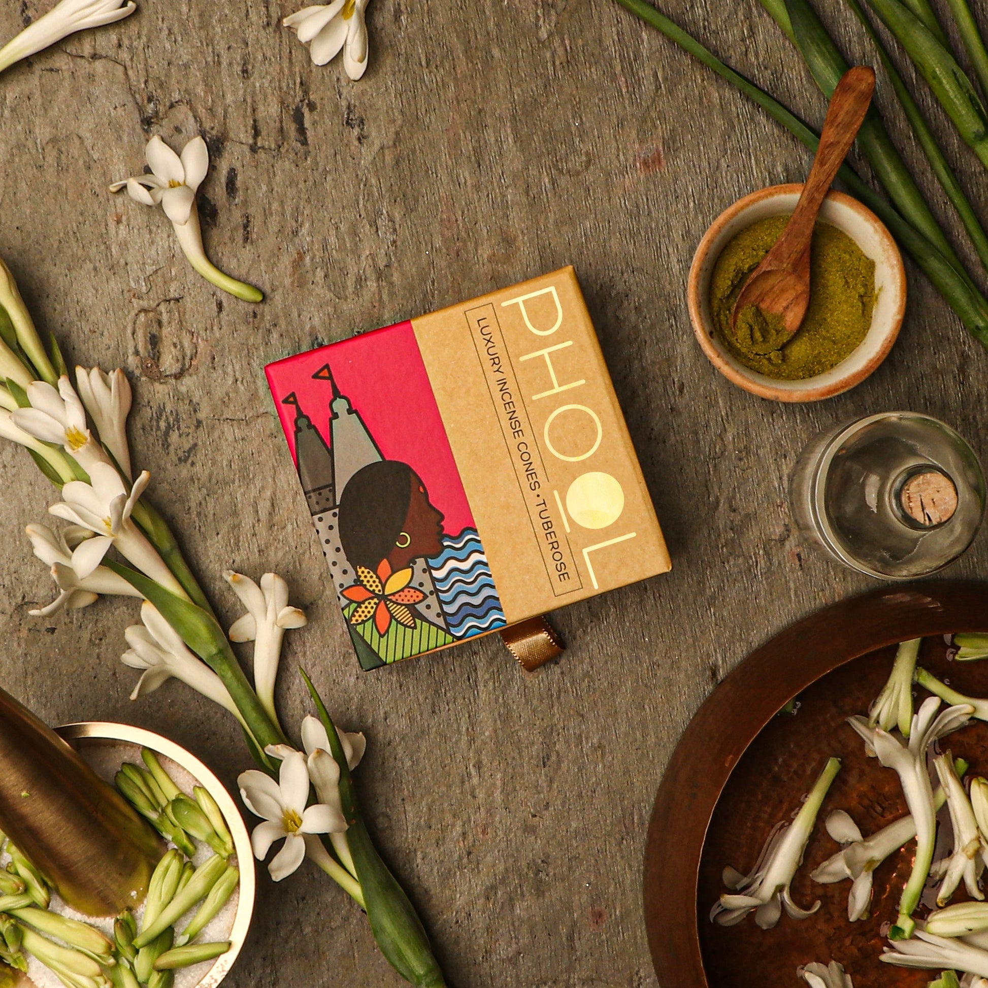 Natural Incense Cones - Tuberose