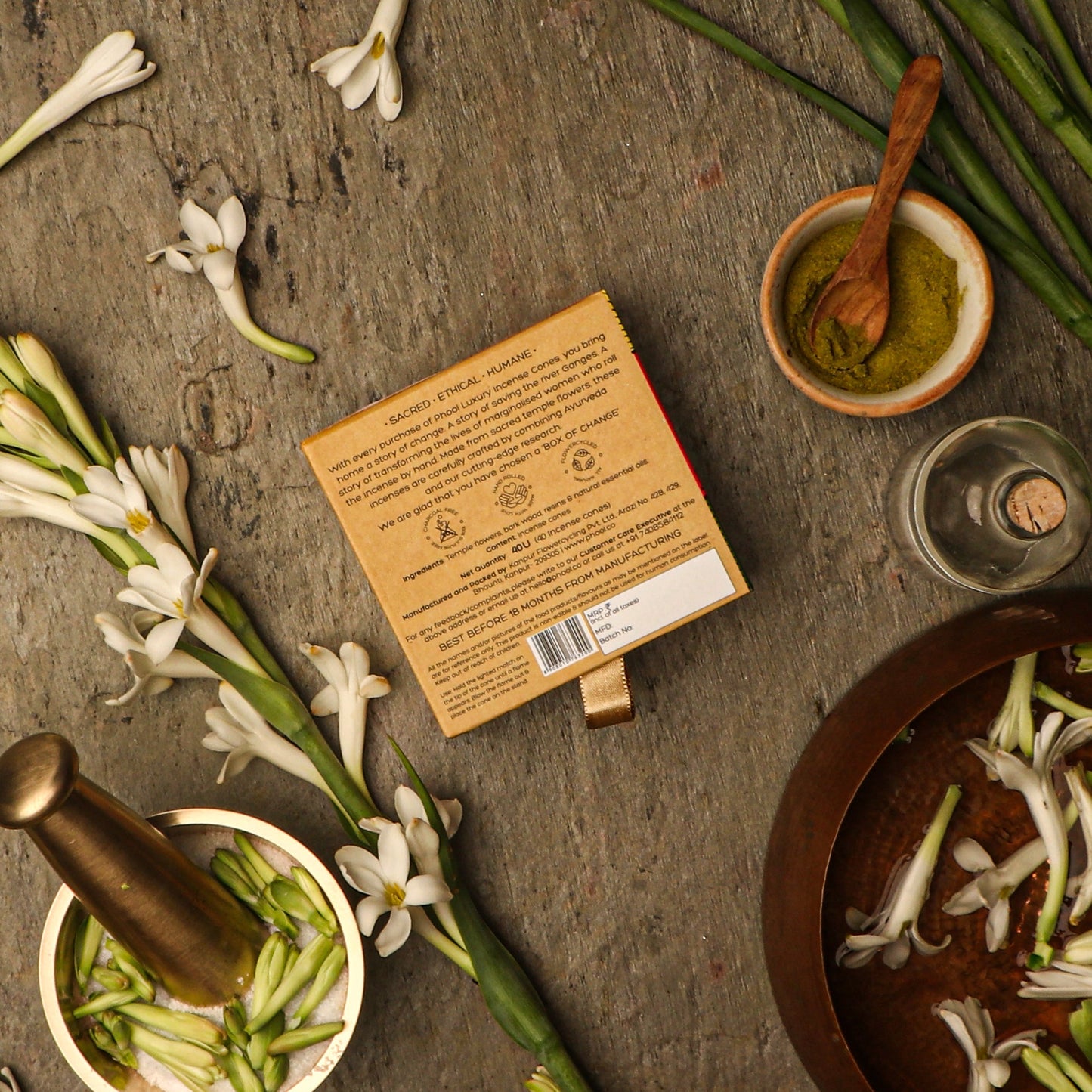 Natural Incense Cones - Tuberose