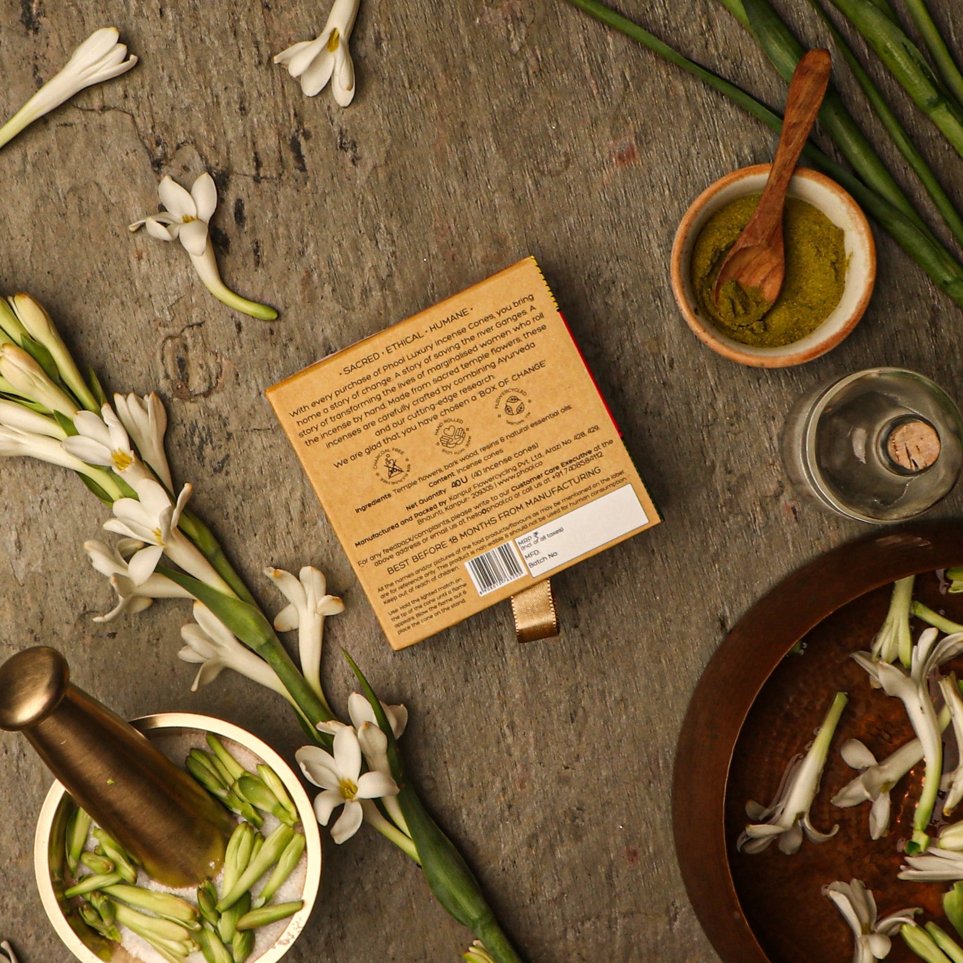 Natural Incense Cones - Tuberose
