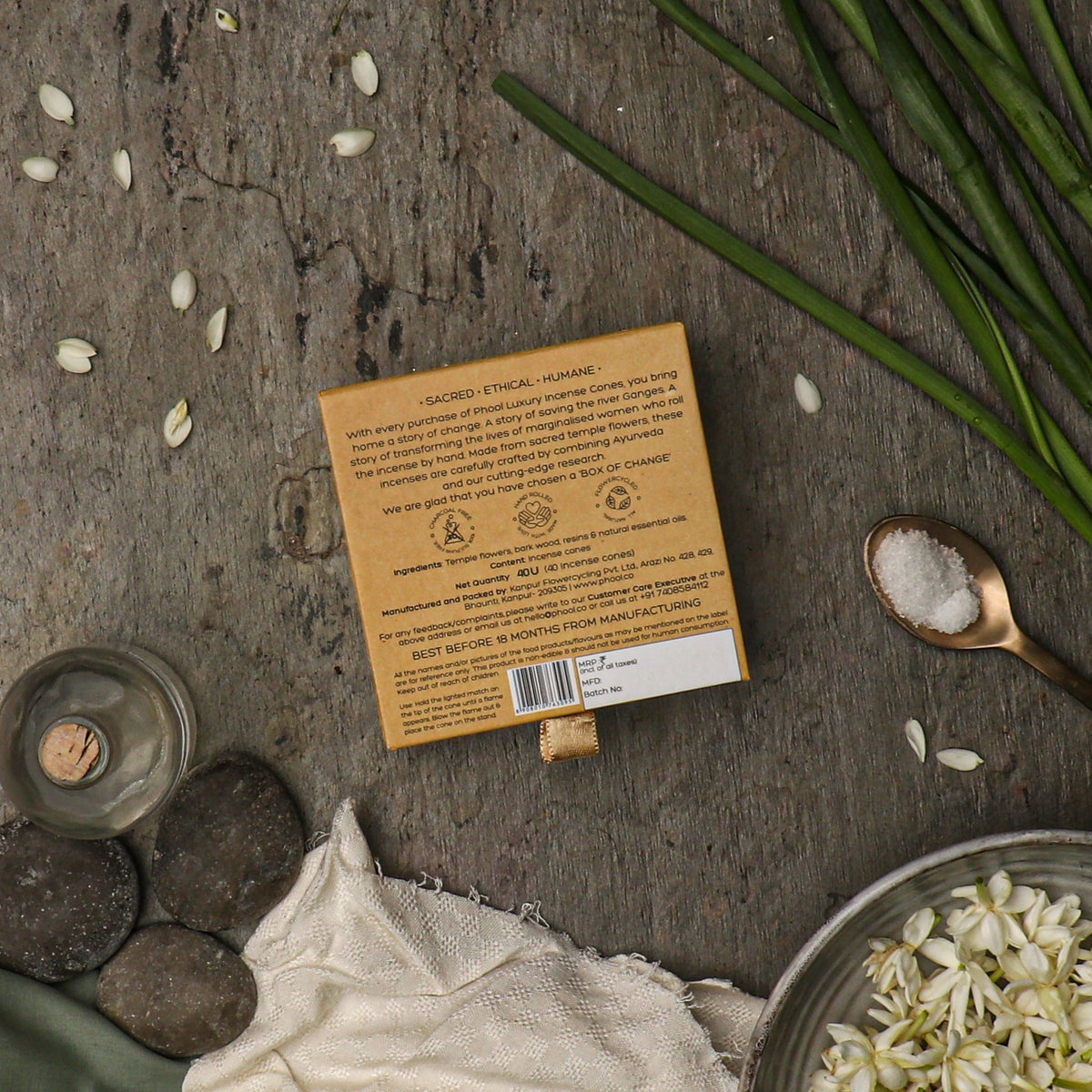 【Phool】 Natural Incense Cones - Nargis｜ナチュラル インセンスコーン ナルギス