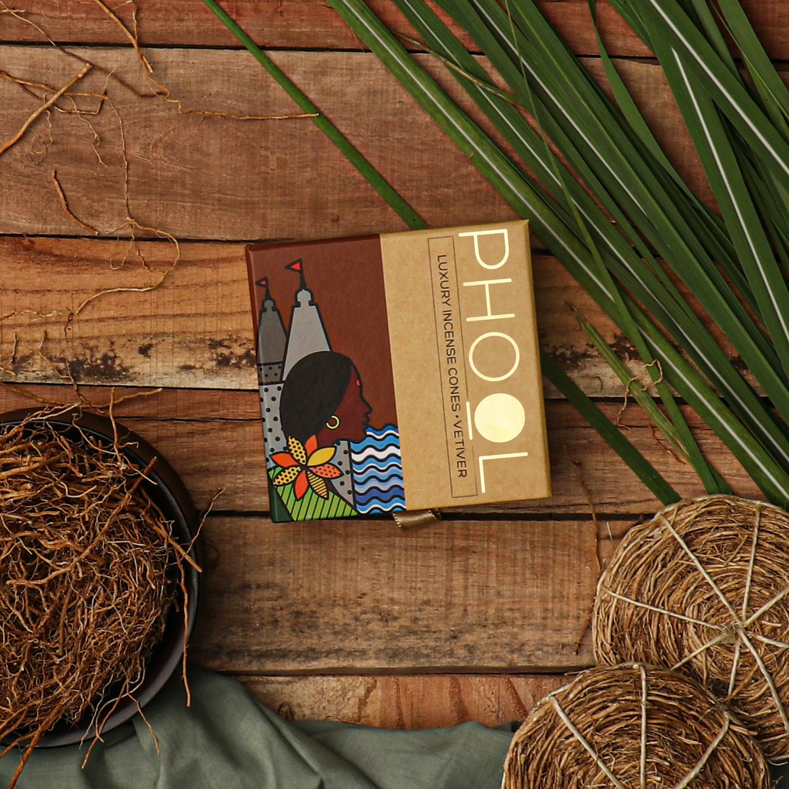 Natural Incense Cones - Vetiver