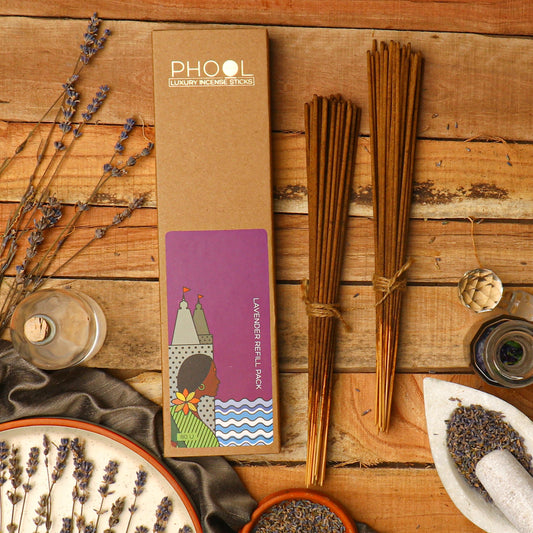 【Phool】 Natural Incense Sticks Refill pack - Lavender｜ナチュラルインセンススティック リフィルパック ラベンダー