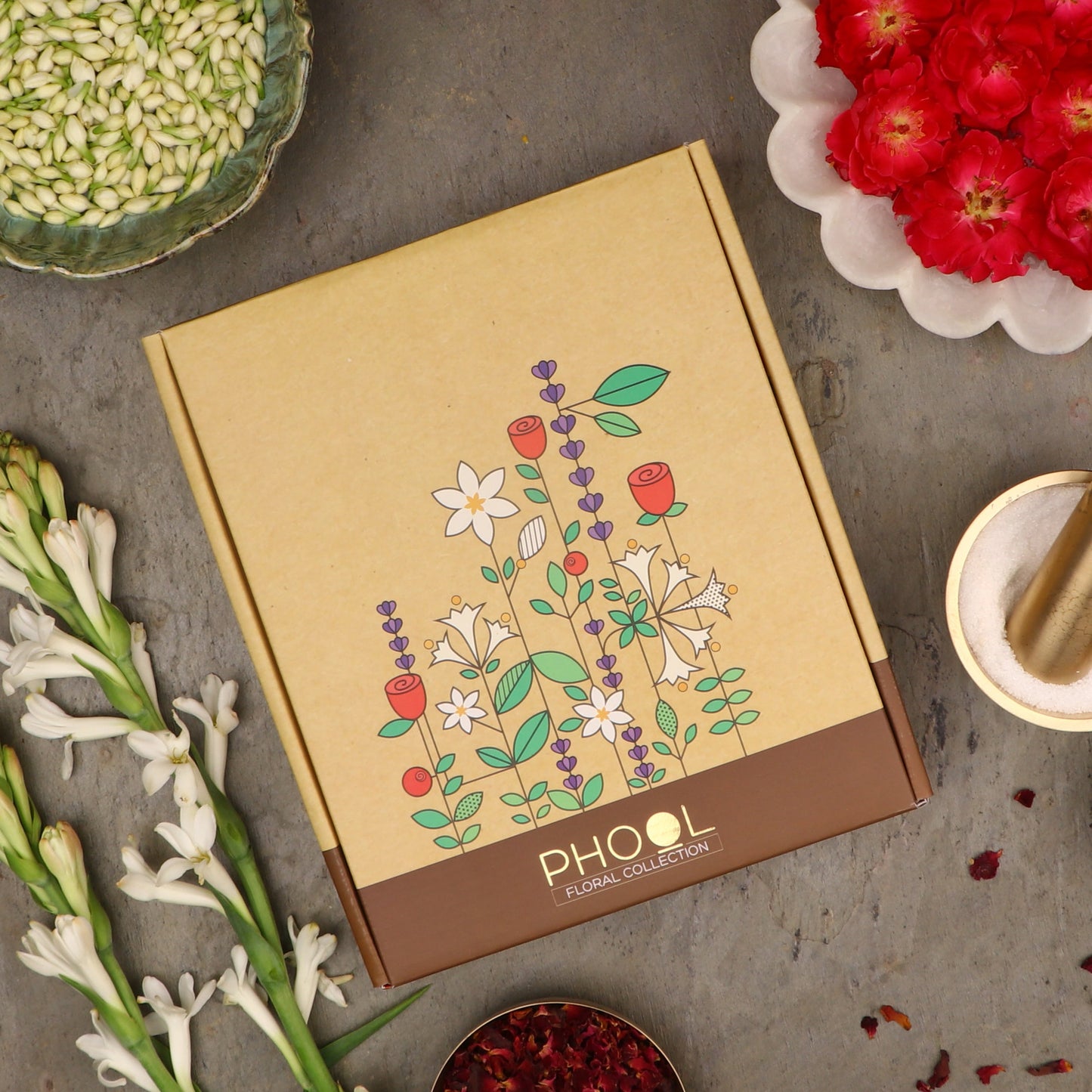 Floral Gift box - Natural Incense Collection (4 Fragrances)