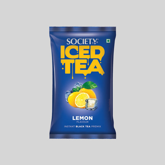Society Iced Premix Tea Lemon Black 100g Pouch - Pack of 10 100 g x 10