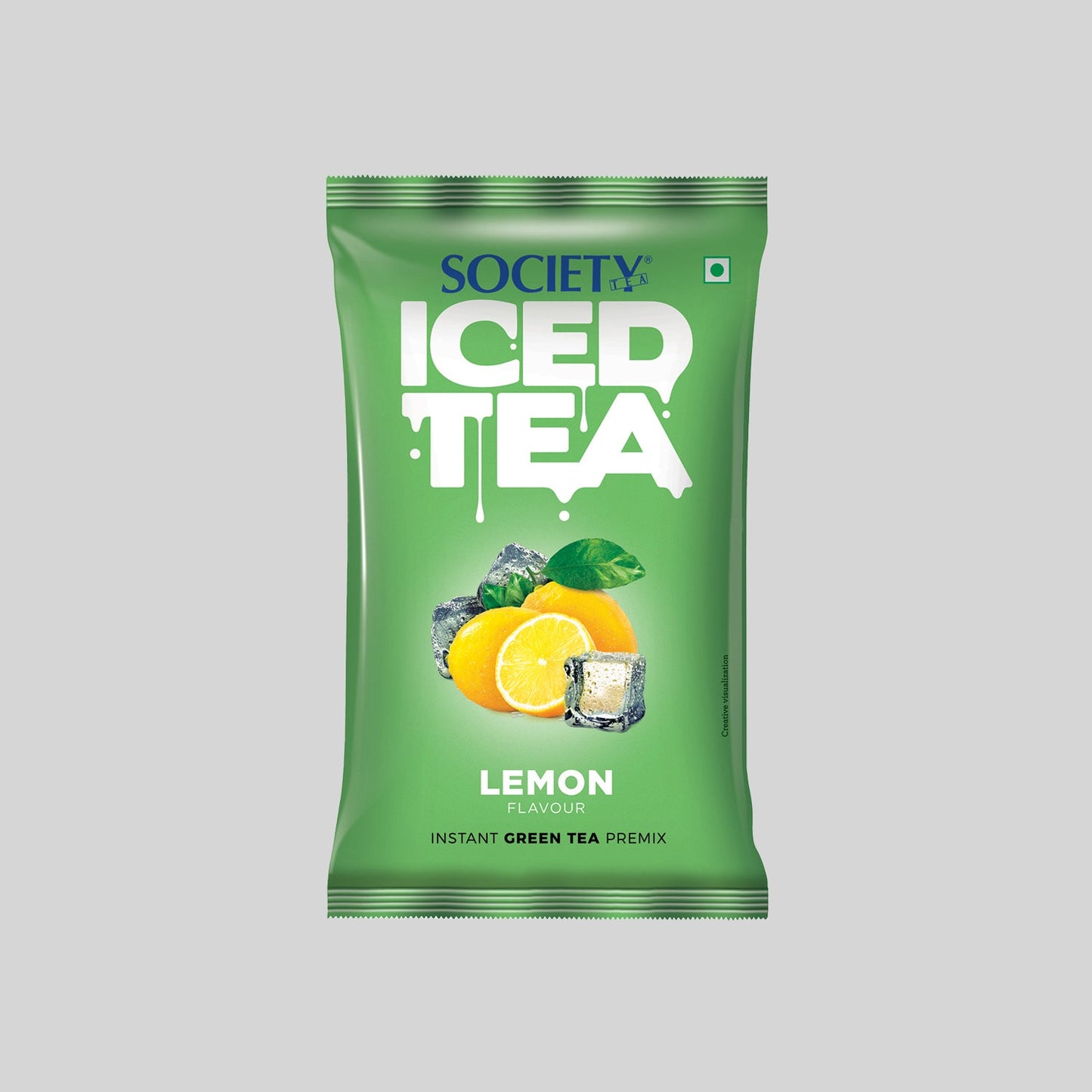 Society Iced Premix Tea Lemon Green 100g Pouch - Pack of 10 100 g x 10