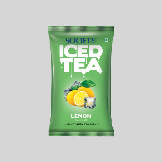 Society Iced Premix Tea Lemon Green 100g Pouch - Pack of 10 100 g x 10