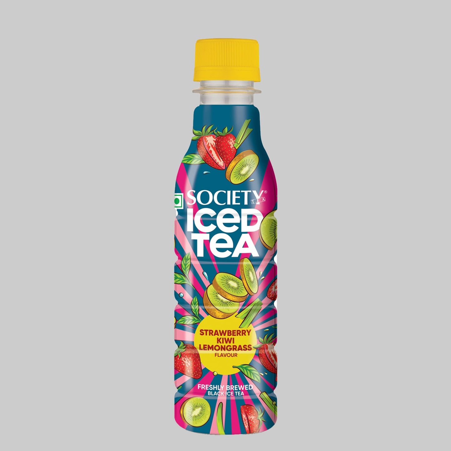 SOCIETY ICED TEA BOTTLE STRAWBERRY KIWI LEMONGRASS FLAVOUR