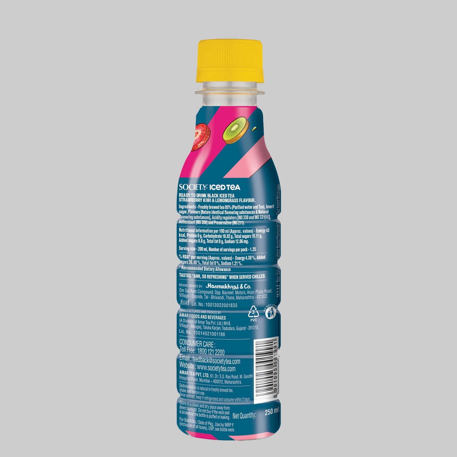 Society Iced Tea bottles Assorted 250ml - Pack of 5 250ml