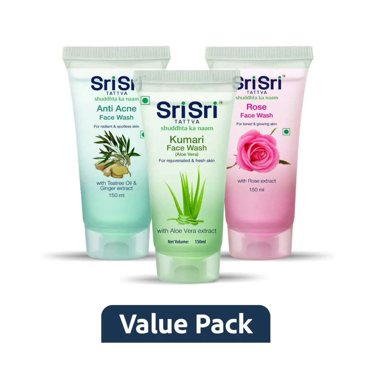 【Sri Sri Tattva】 Face Wash Trio｜ フェイスウォッシュ トリオ｜ 450g