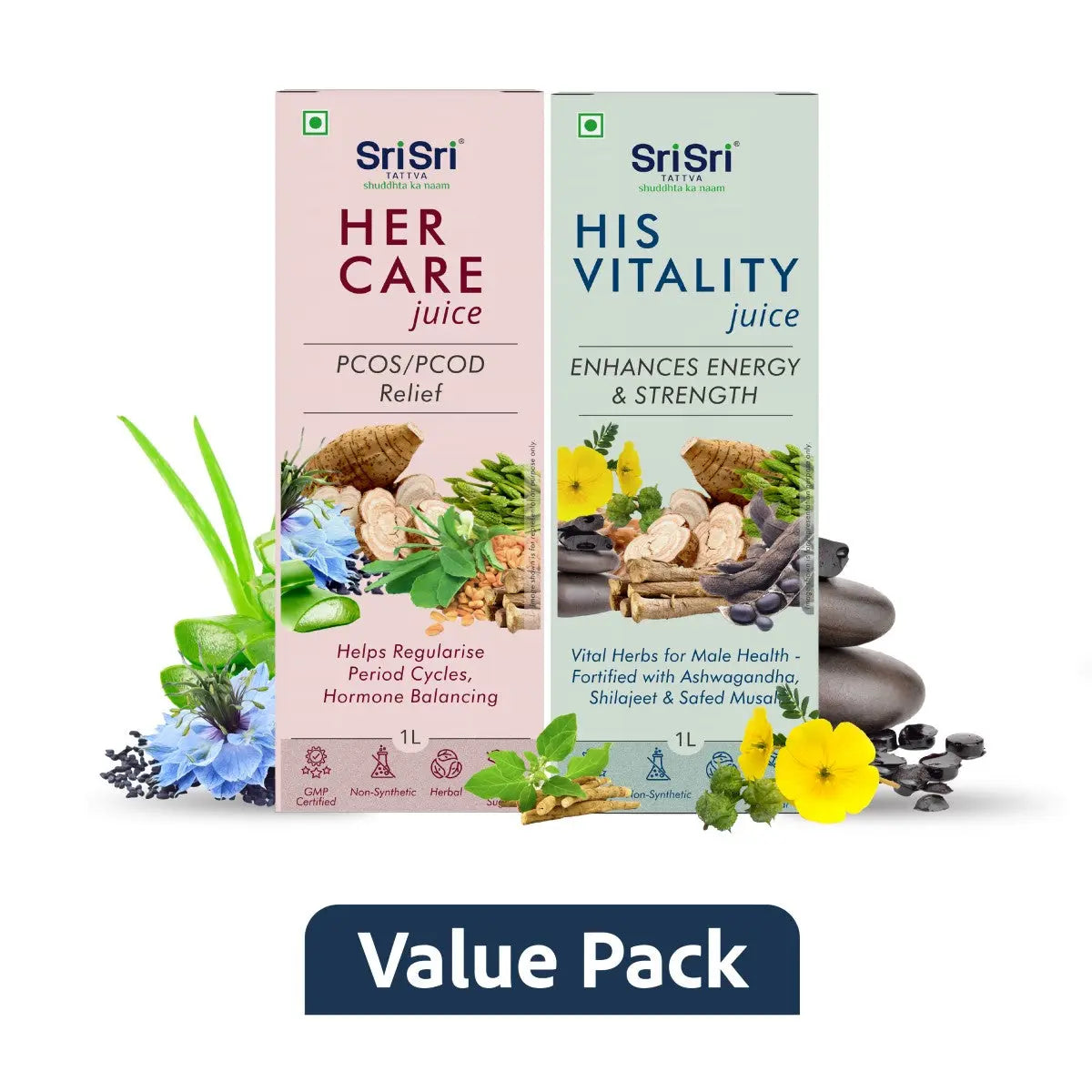 【Sri Sri Tattva】 His & Her Care Juice｜ ヒズ＆ハー ケア ジュース｜ 1800g