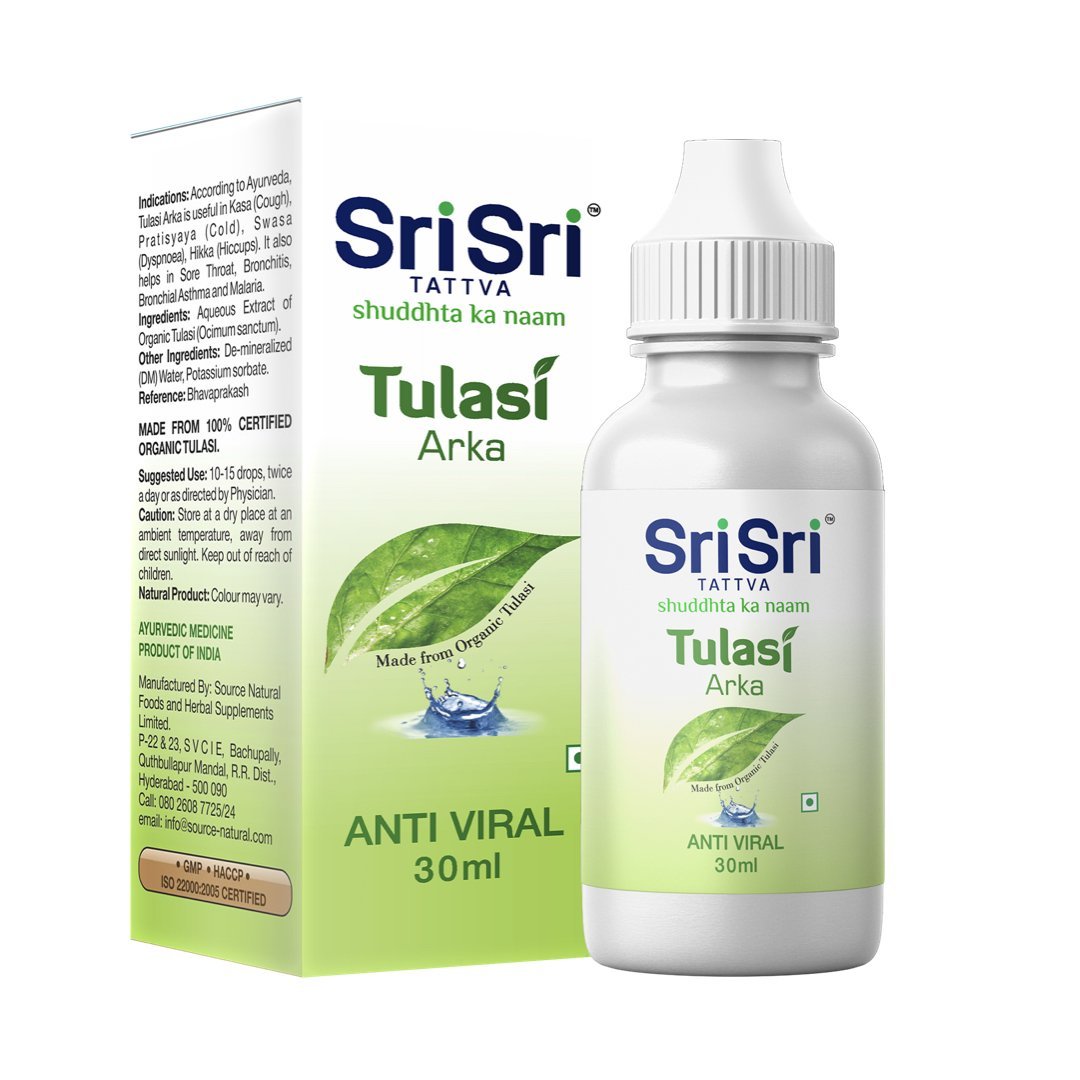 Tulasi Arka - Ayurvedic Anti Viral Drop | Natural Immunity Booster for Adults | Strengthens Respiratory System | 30ml 30ml