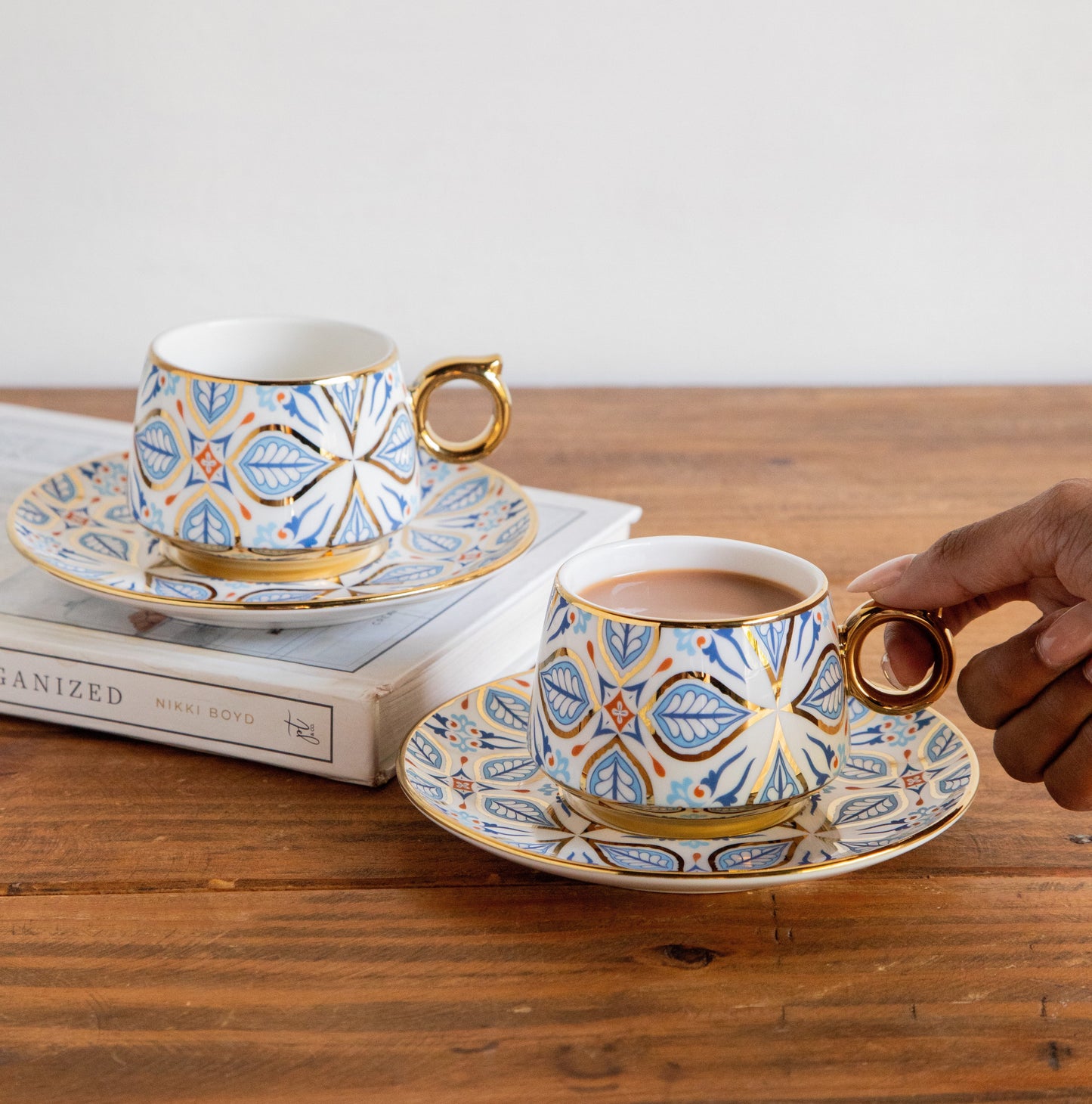 Imperial Mosaic Tea Set (6 Cups & Saucers) – 200 ML Each 200ml