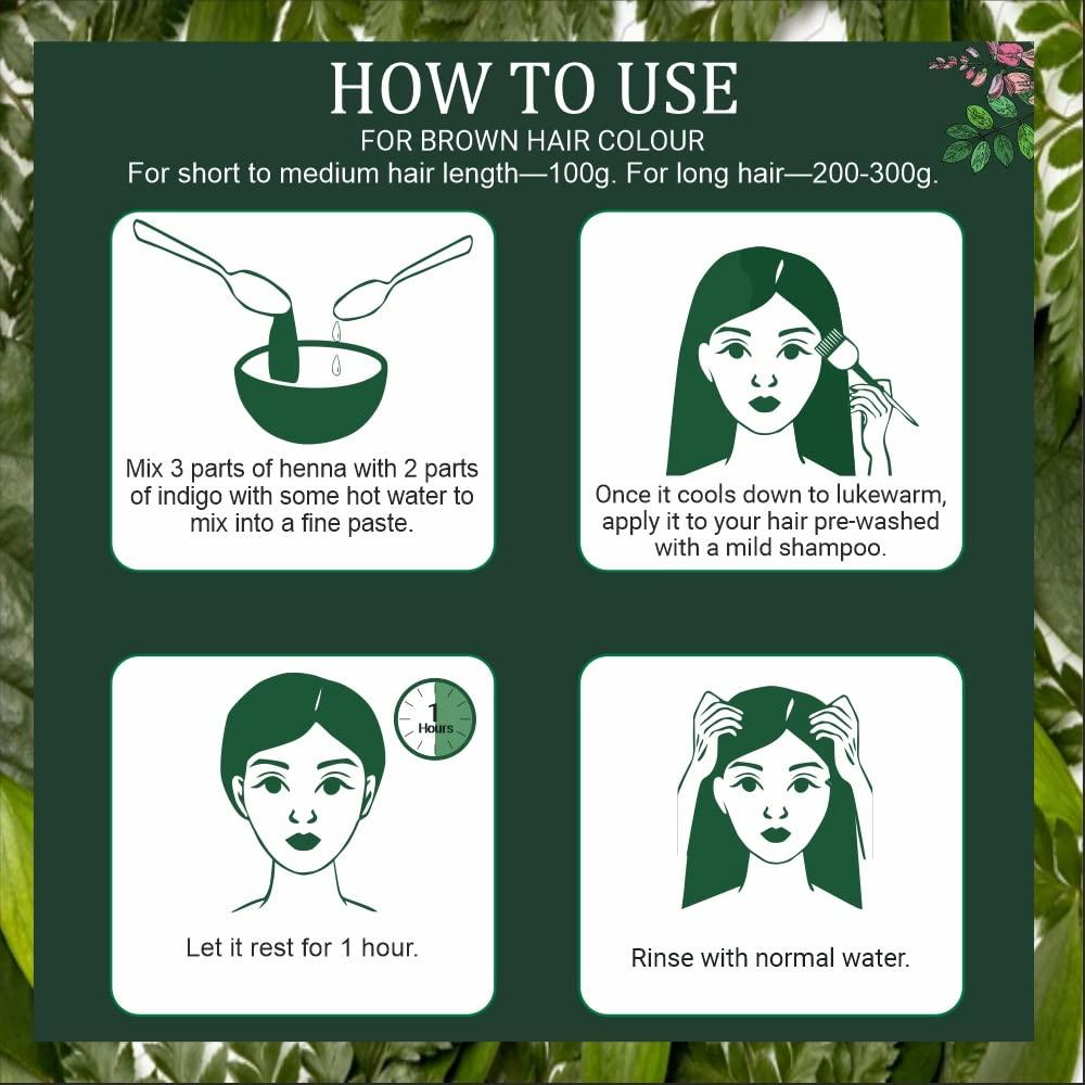 Bio-Organic Indigo Powder for Hair Colour - 400g 400g
