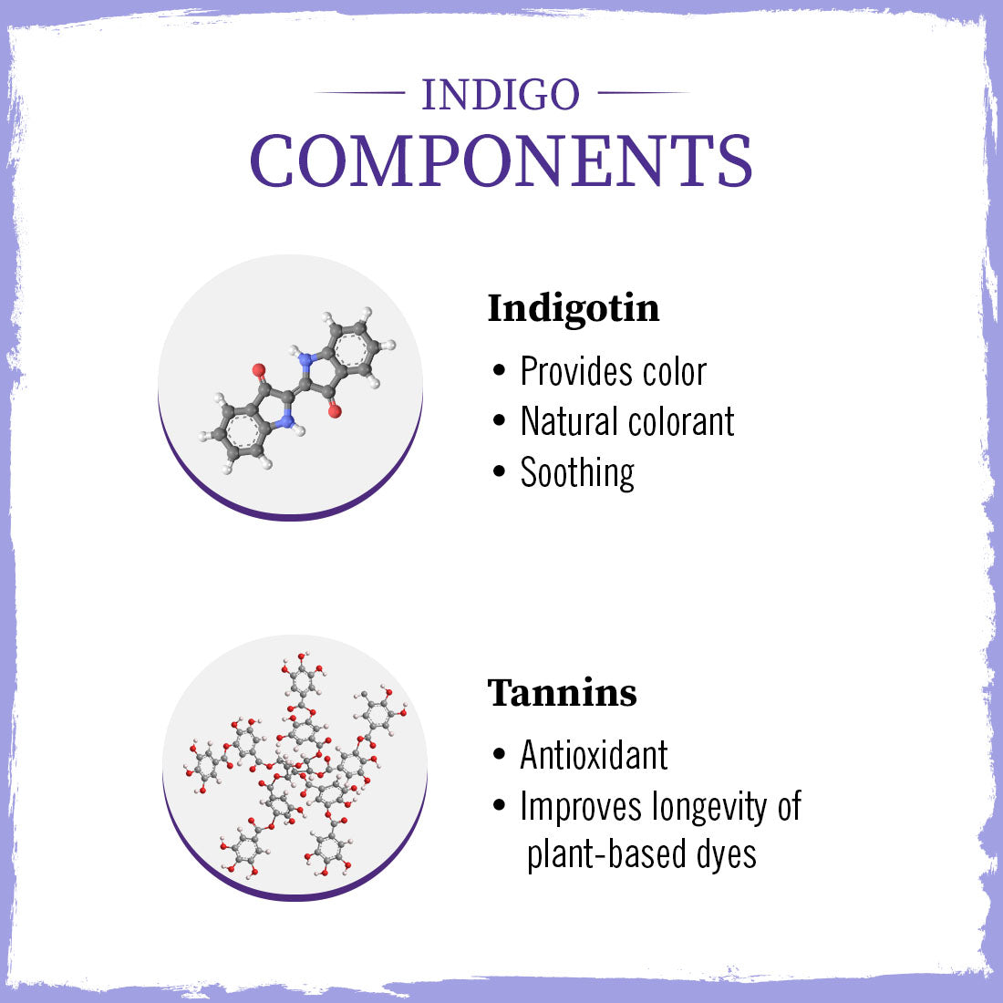Indigo Powder Hair Pack with Indigotin & Tannins for Natural Hair Dye, Soothing Care, Lustrous Shine, Revitalization & Grey Prevention 75g