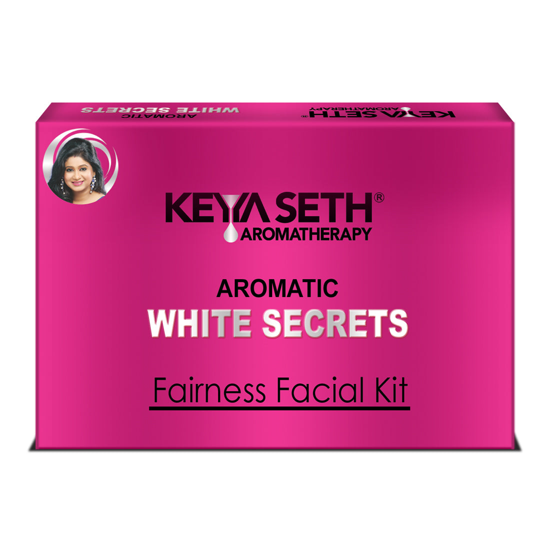 Aromatic White Secrets (Fairness Facial Kit) with Pure Essential oils & Fresh Green Herbs -Instant White, Bright, Shine & Youthful Glow Skin 23g