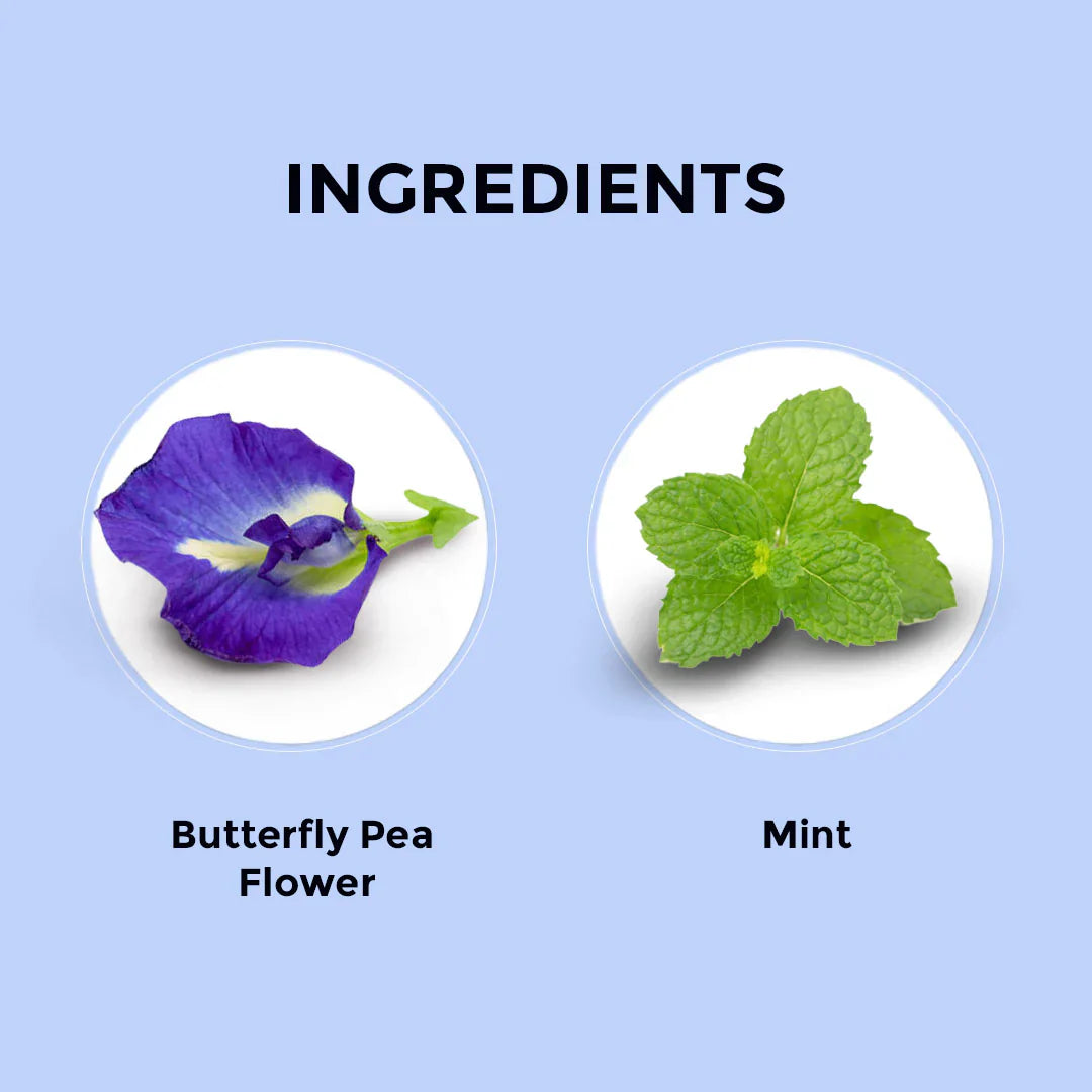 Butterfly Pea Mint Herbal Tea - 60 Tea Bags 60 Tea Bags