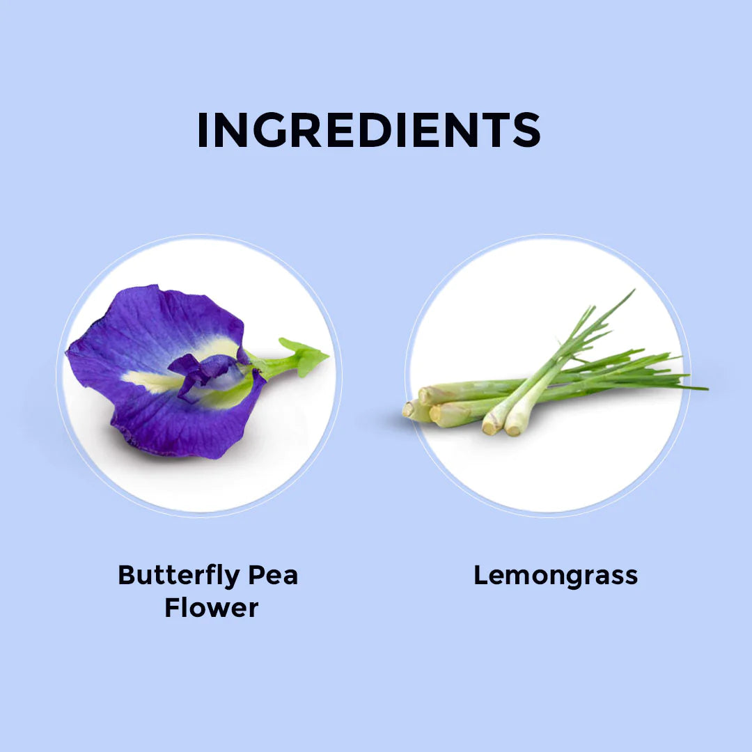 Butterfly Pea Lemongrass |20 Pyramid Teabags 20 Tea Bags