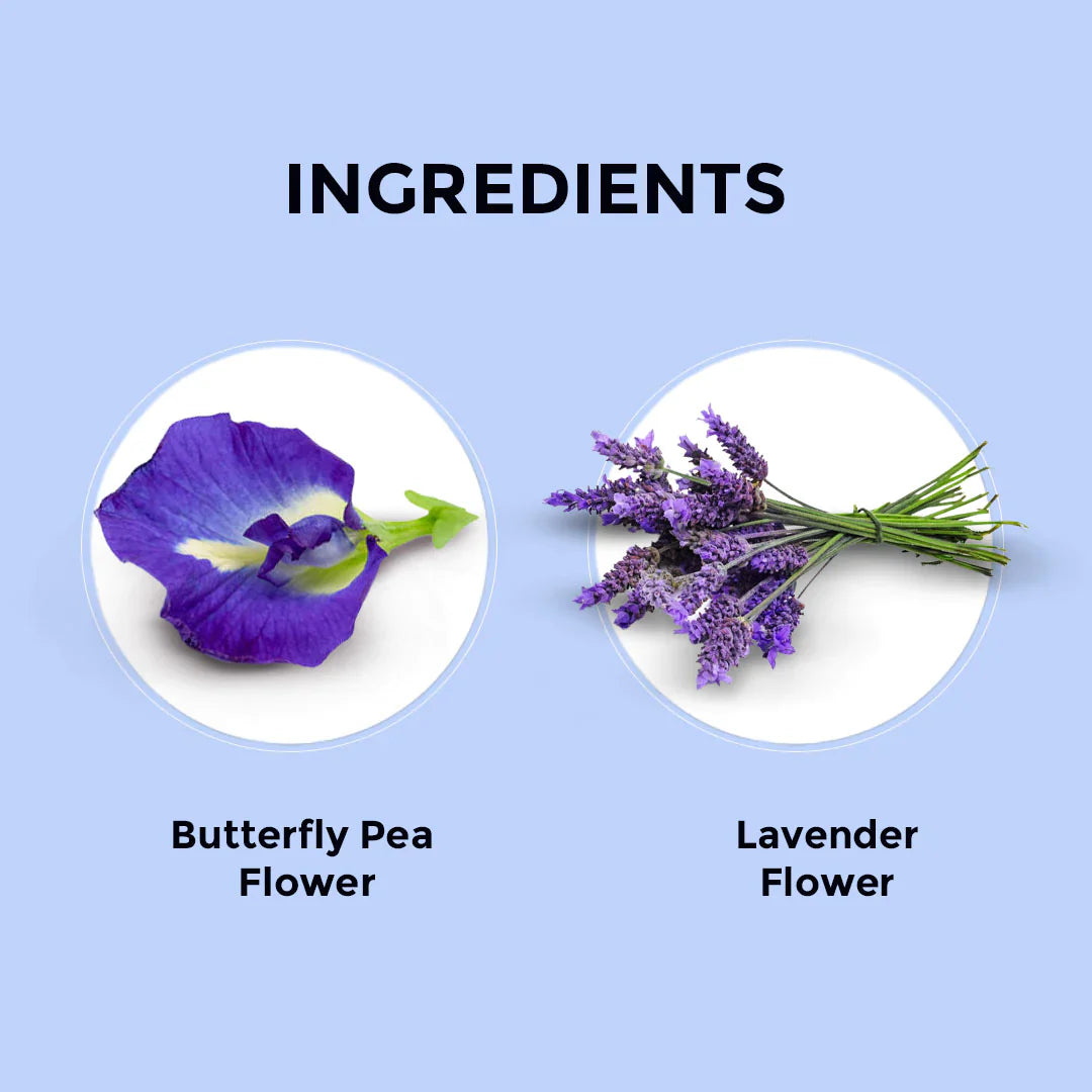 Butterfly Pea Lavender Herbal Tea - 60 Teabags 60 Tea Bags