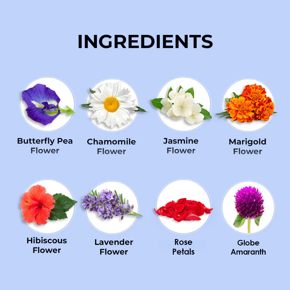 Flower Herbal Tea - Pack Of 8 Pack of 8