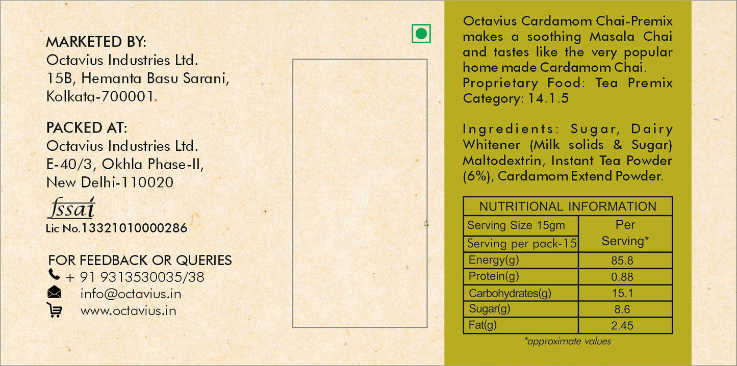 Cardamom Chai Instant Premix 10 sachets