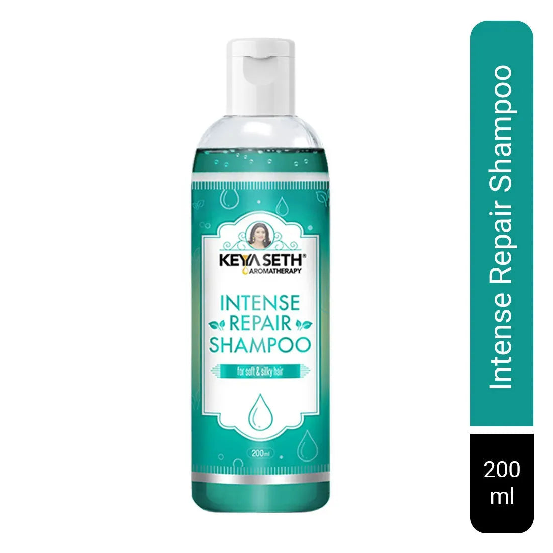 Intense Repair Shampoo for Dry Damaged Hair- Softens, Nourishes & Strengthens Hair with Pro -Vitamin B5 & Geranium Oil 200ml x 2