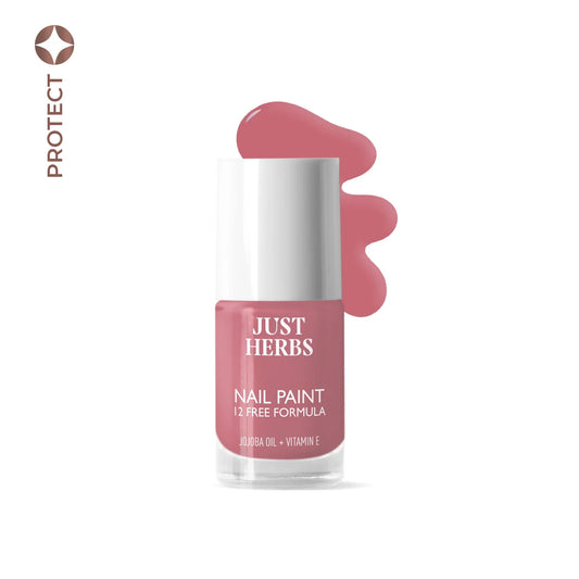 【Just Herbs】 Nail Paints | 12-Free Formula 05 Blush Pink