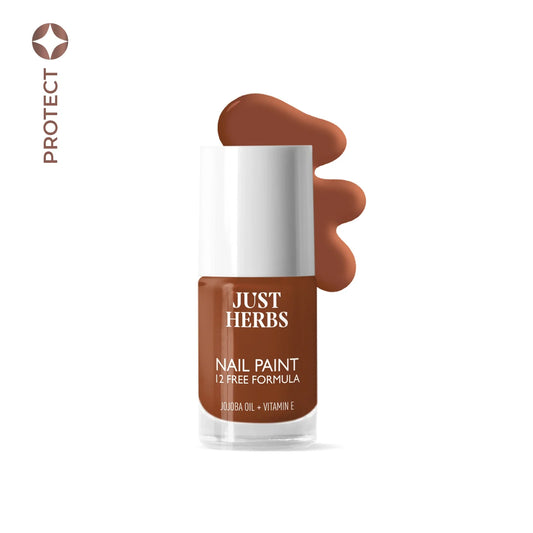 【Just Herbs】 Nail Paints | 12-Free Formula 12 Coffee Desire