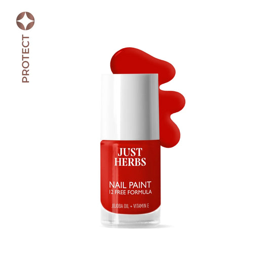 【Just Herbs】 Nail Paints | 12-Free Formula 22 Rich Ruby