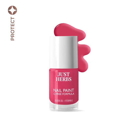 【Just Herbs】 Nail Paints | 12-Free Formula 32 Peony Paradise