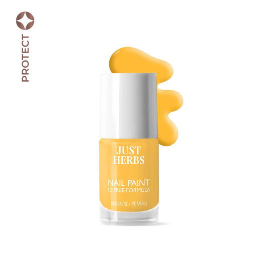 【Just Herbs】 Nail Paints | 12-Free Formula 33 Sunflower Yellow