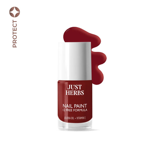 【Just Herbs】 Nail Paints | 12-Free Formula 39 Berry Brave