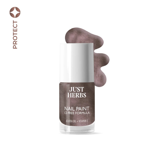 【Just Herbs】 Nail Paints | 12-Free Formula 43 Titanium Wave