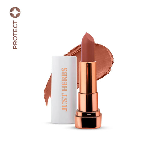 【Just Herbs】 Long Stay Relaxed Matte Bullet Lipstick 06 Nude Play