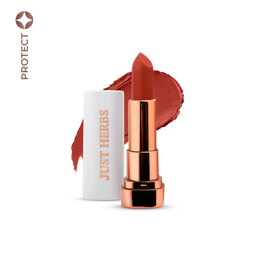 【Just Herbs】 Long Stay Relaxed Matte Bullet Lipstick 07 Rust Divine