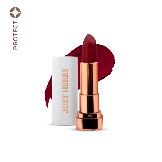 【Just Herbs】 Long Stay Relaxed Matte Bullet Lipstick 08 Wine and Dine