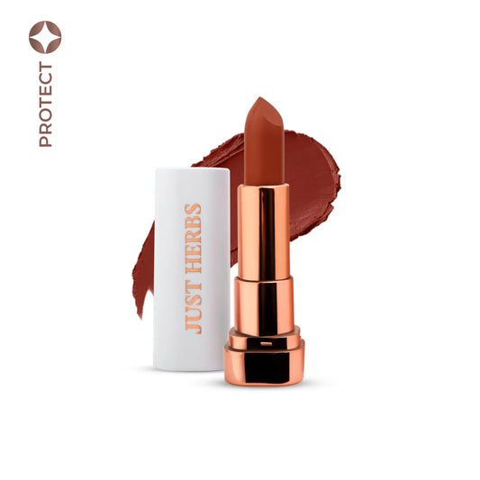 【Just Herbs】 Long Stay Relaxed Matte Bullet Lipstick 17 Choco Drizzle