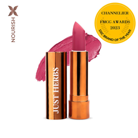 【Just Herbs】 Long Stay Ultra Matte Lipstick with Shea Butter and Jojoba Oil 09 Sweet Sherbet