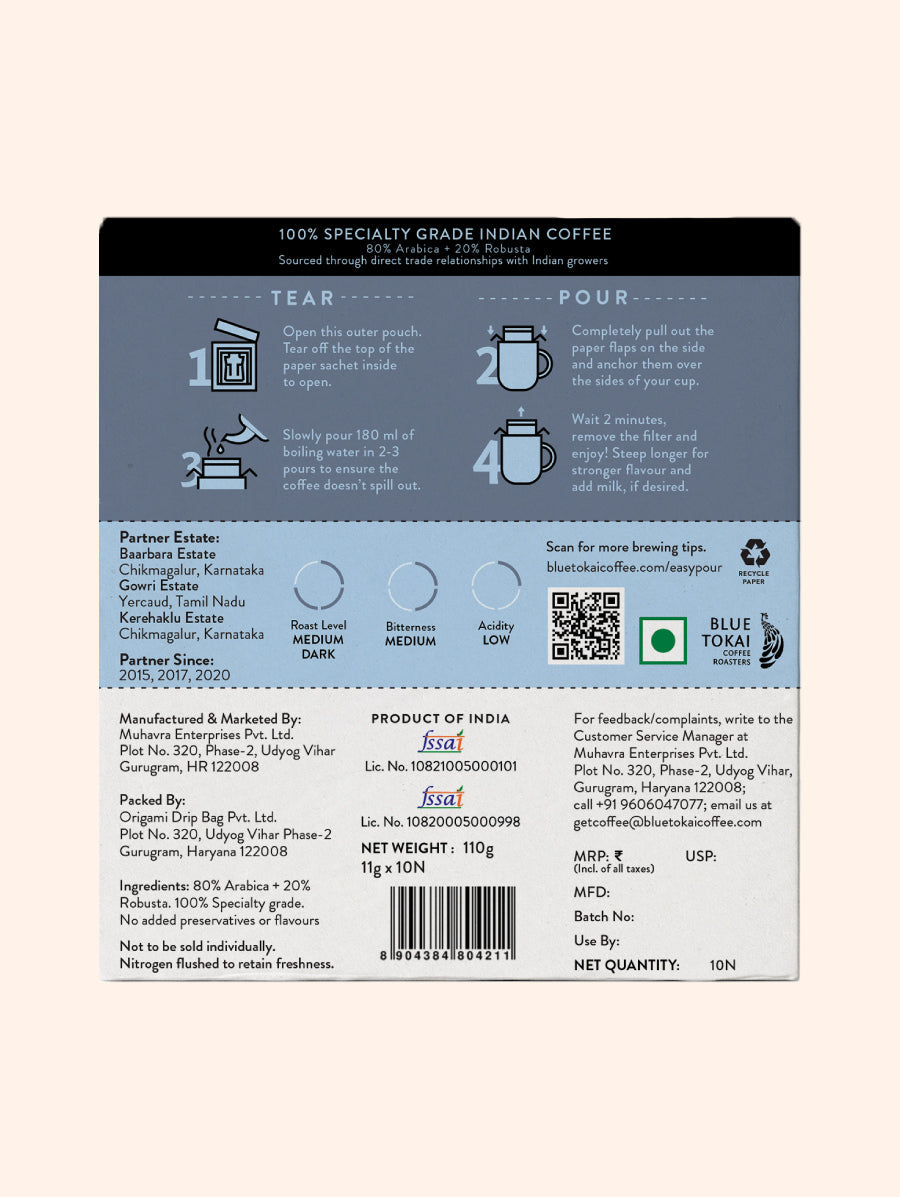 Jacaranda Blend Medium Dark Roast Easy Pour Pack of 5